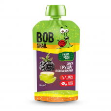 Пюре Смузі Груша-Лісова ожина ТМ BOB SNAIL 120 г