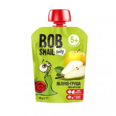 Пюре Яблуко-Груша ТМ Bob Snail 90 г